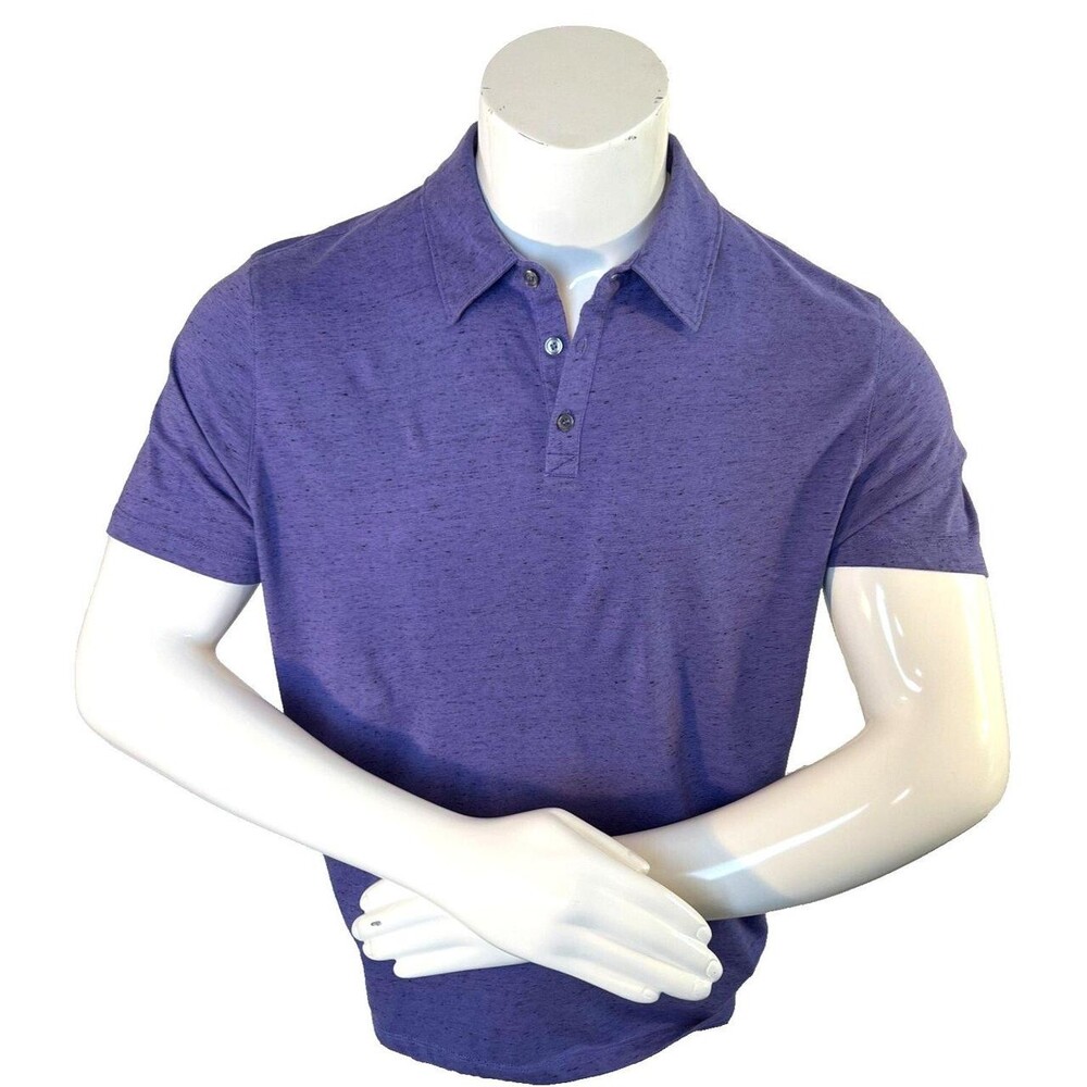 Men's Purple and Black Polo-shirts